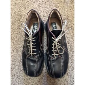 Hipoppotamus Men's Brown Leather Tie Shoes Sz 10.5 D Italy Italian Casual Dress